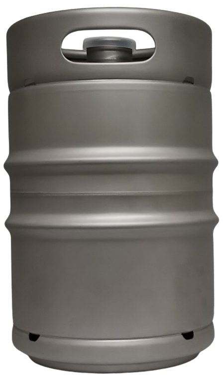 有本麦酒 15リットル樽(ケグ) 正面写真